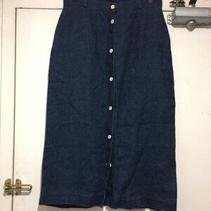 VINTAGE SUNG SPORT SAKS FIFTH AVENUE LINEN SKIRTS SIZE 14